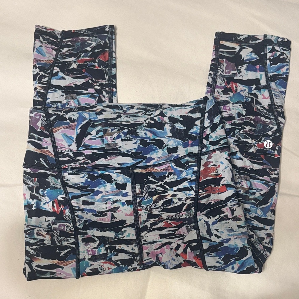 Lululemon Athletica Multicolor Abstract Leggings